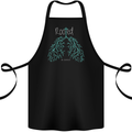 Rooted Christ Christian Catholic Religion Cotton Apron 100% Organic Black