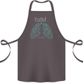 Rooted Christ Christian Catholic Religion Cotton Apron 100% Organic Dark Grey