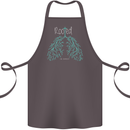 Rooted Christ Christian Catholic Religion Cotton Apron 100% Organic Dark Grey