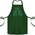 Rooted Christ Christian Catholic Religion Cotton Apron 100% Organic Forest Green