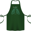 Rooted Christ Christian Catholic Religion Cotton Apron 100% Organic Forest Green