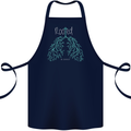 Rooted Christ Christian Catholic Religion Cotton Apron 100% Organic Navy Blue