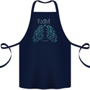 Rooted Christ Christian Catholic Religion Cotton Apron 100% Organic Navy Blue