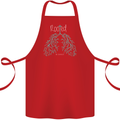 Rooted Christ Christian Catholic Religion Cotton Apron 100% Organic Red