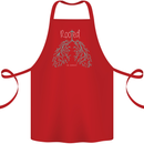 Rooted Christ Christian Catholic Religion Cotton Apron 100% Organic Red