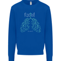 Rooted Christ Christian Catholic Religion Kids Sweatshirt Jumper Royal Blue