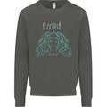 Rooted Christ Christian Catholic Religion Kids Sweatshirt Jumper Storm Grey