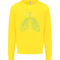 Rooted Christ Christian Catholic Religion Kids Sweatshirt Jumper Yellow