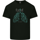 Rooted Christ Christian Catholic Religion Kids T-Shirt Childrens Black