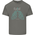 Rooted Christ Christian Catholic Religion Kids T-Shirt Childrens Charcoal