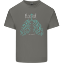 Rooted Christ Christian Catholic Religion Kids T-Shirt Childrens Charcoal