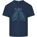 Rooted Christ Christian Catholic Religion Kids T-Shirt Childrens Navy Blue