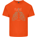 Rooted Christ Christian Catholic Religion Kids T-Shirt Childrens Orange