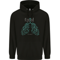 Rooted Christ Christian Catholic Religion Mens 80% Cotton Hoodie Black