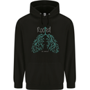 Rooted Christ Christian Catholic Religion Mens 80% Cotton Hoodie Black