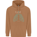 Rooted Christ Christian Catholic Religion Mens 80% Cotton Hoodie Caramel Latte