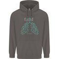 Rooted Christ Christian Catholic Religion Mens 80% Cotton Hoodie Charcoal