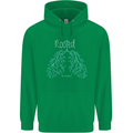 Rooted Christ Christian Catholic Religion Mens 80% Cotton Hoodie Irish Green