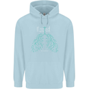 Rooted Christ Christian Catholic Religion Mens 80% Cotton Hoodie Light Blue