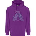 Rooted Christ Christian Catholic Religion Mens 80% Cotton Hoodie Purple