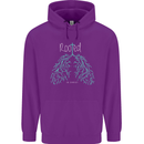 Rooted Christ Christian Catholic Religion Mens 80% Cotton Hoodie Purple