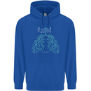 Rooted Christ Christian Catholic Religion Mens 80% Cotton Hoodie Royal Blue