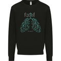 Rooted Christ Christian Catholic Religion Mens Sweatshirt Jumper Black