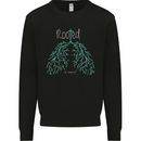 Rooted Christ Christian Catholic Religion Mens Sweatshirt Jumper Black
