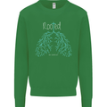 Rooted Christ Christian Catholic Religion Mens Sweatshirt Jumper Irish Green