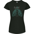 Rooted Christ Christian Catholic Religion Womens Petite Cut T-Shirt Black