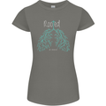 Rooted Christ Christian Catholic Religion Womens Petite Cut T-Shirt Charcoal