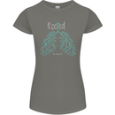 Rooted Christ Christian Catholic Religion Womens Petite Cut T-Shirt Charcoal
