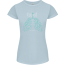 Rooted Christ Christian Catholic Religion Womens Petite Cut T-Shirt Light Blue