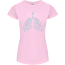Rooted Christ Christian Catholic Religion Womens Petite Cut T-Shirt Light Pink