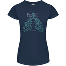 Rooted Christ Christian Catholic Religion Womens Petite Cut T-Shirt Navy Blue