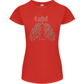Rooted Christ Christian Catholic Religion Womens Petite Cut T-Shirt Red