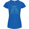 Rooted Christ Christian Catholic Religion Womens Petite Cut T-Shirt Royal Blue