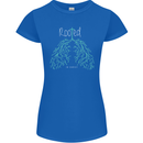 Rooted Christ Christian Catholic Religion Womens Petite Cut T-Shirt Royal Blue