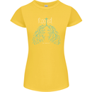 Rooted Christ Christian Catholic Religion Womens Petite Cut T-Shirt Yellow