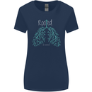 Rooted Christ Christian Catholic Religion Womens Wider Cut T-Shirt Navy Blue