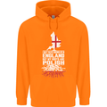 Roots In Poland Polish Polska Flag Orzel Childrens Kids Hoodie Orange