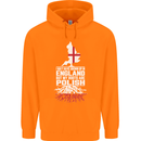 Roots In Poland Polish Polska Flag Orzel Childrens Kids Hoodie Orange