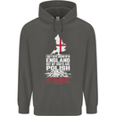 Roots In Poland Polish Polska Flag Orzel Childrens Kids Hoodie Storm Grey