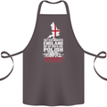 Roots In Poland Polish Polska Flag Orzel Cotton Apron 100% Organic Dark Grey