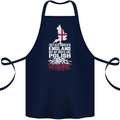 Roots In Poland Polish Polska Flag Orzel Cotton Apron 100% Organic Navy Blue