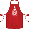 Roots In Poland Polish Polska Flag Orzel Cotton Apron 100% Organic Red