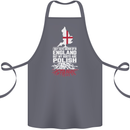 Roots In Poland Polish Polska Flag Orzel Cotton Apron 100% Organic Steel