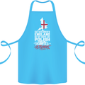 Roots In Poland Polish Polska Flag Orzel Cotton Apron 100% Organic Turquoise