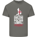 Roots In Poland Polish Polska Flag Orzel Kids T-Shirt Childrens Charcoal