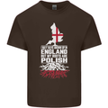 Roots In Poland Polish Polska Flag Orzel Kids T-Shirt Childrens Chocolate